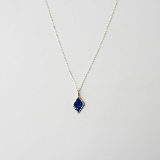 Lapis Adia Necklace in Silver