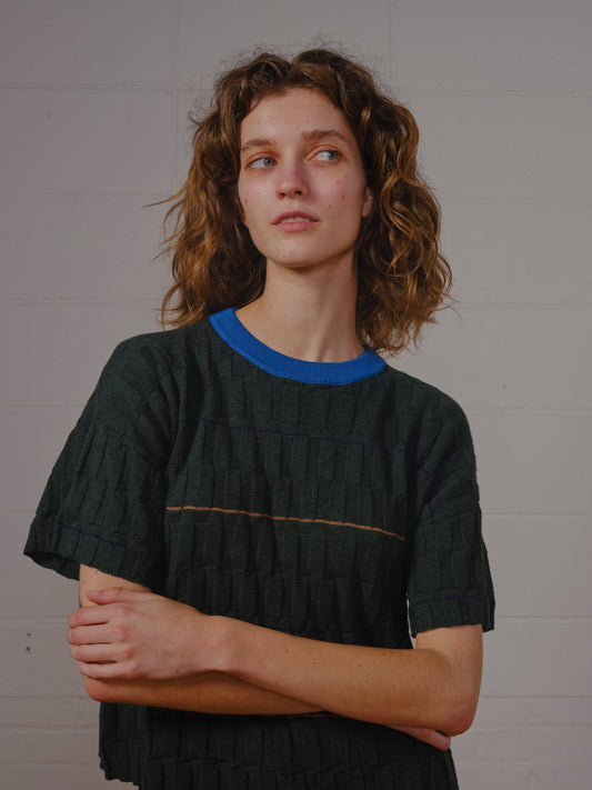 Wiggle Stripe Sweater - Calathea
