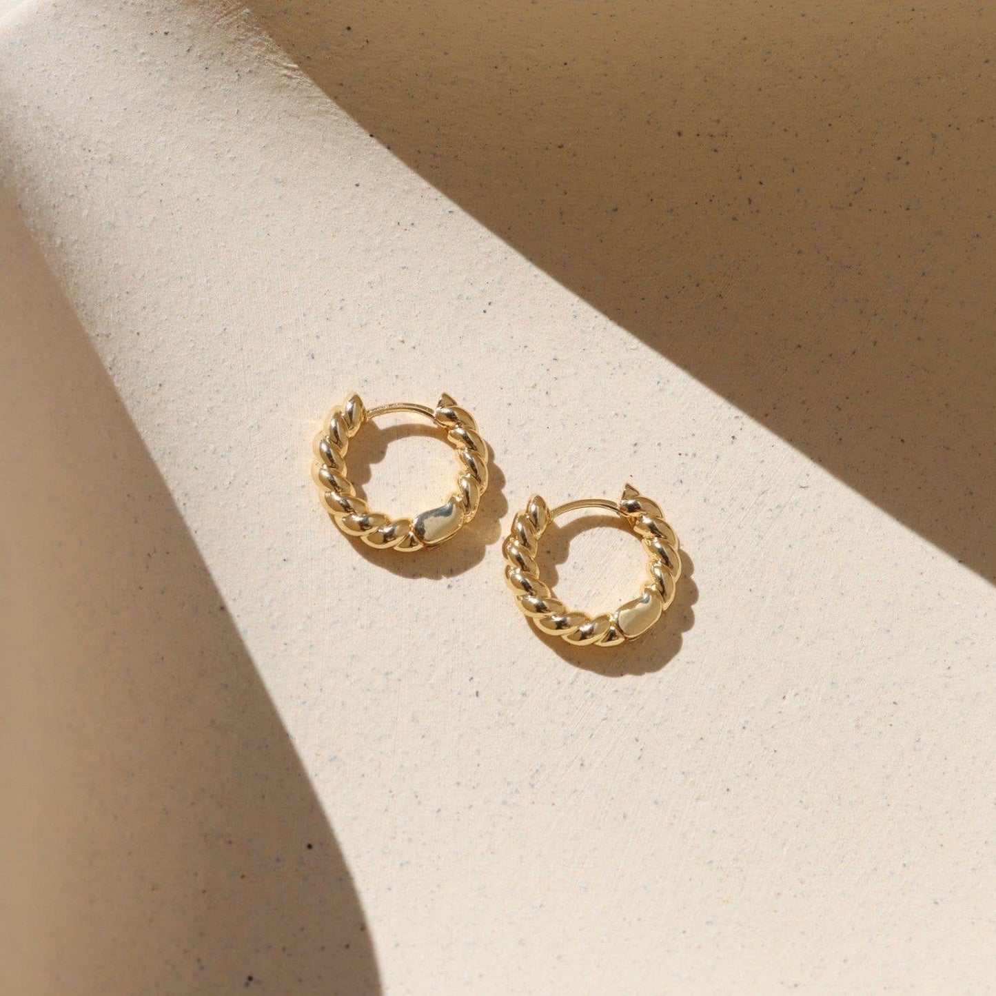 Croissant Huggie Hoops