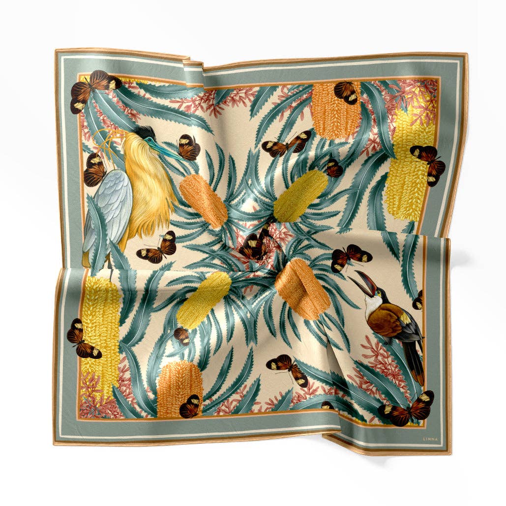 Banksia Sun Silk Cotton Scarf