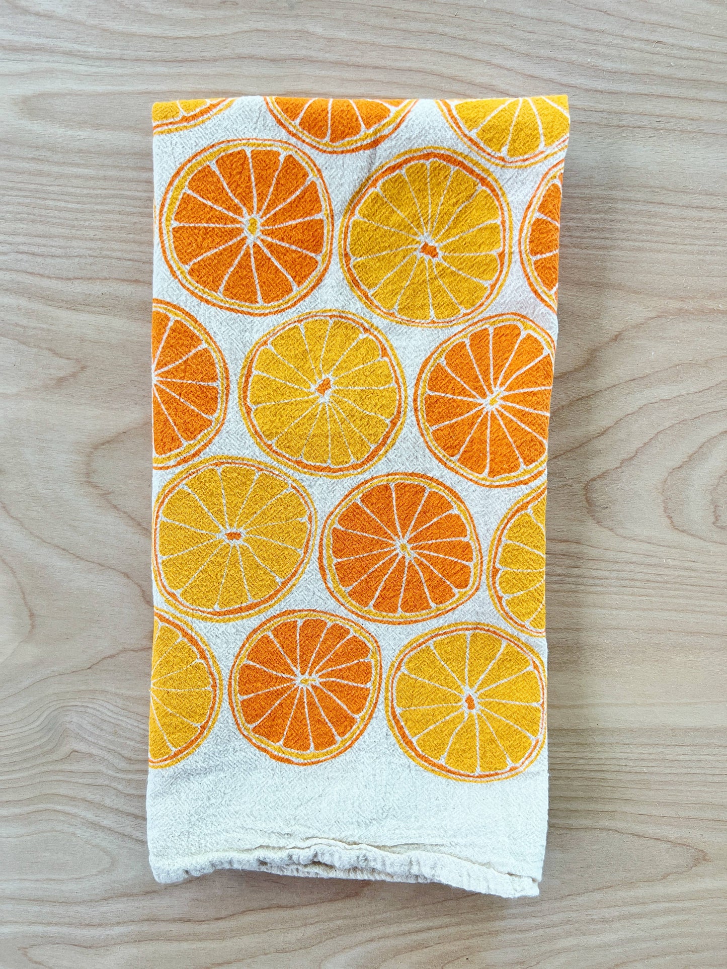 Oranges Tea Towel