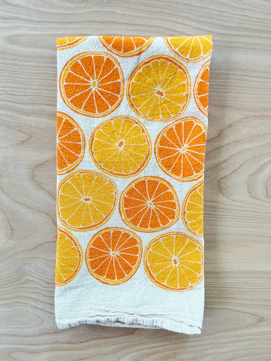Oranges Tea Towel