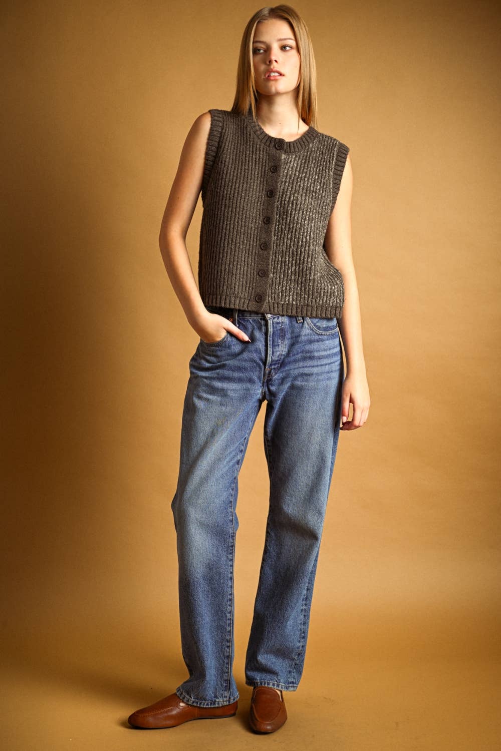 Color Contrasted Vest