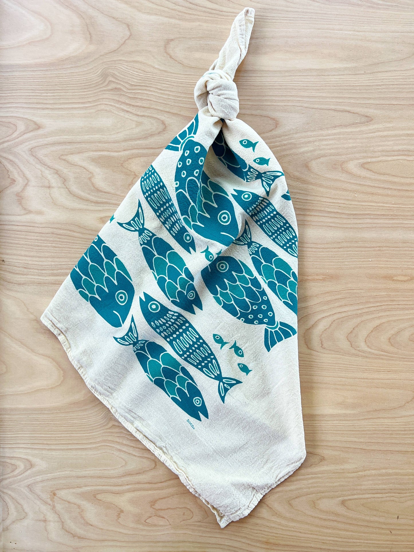 Fish Tribe Tea Towel