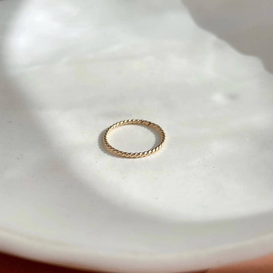 Spiral Ring Gold