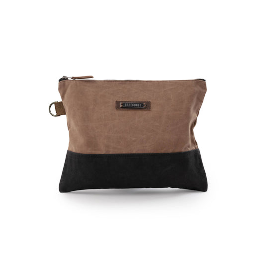 Neelum Zipper Pouch -Waxed Canvas