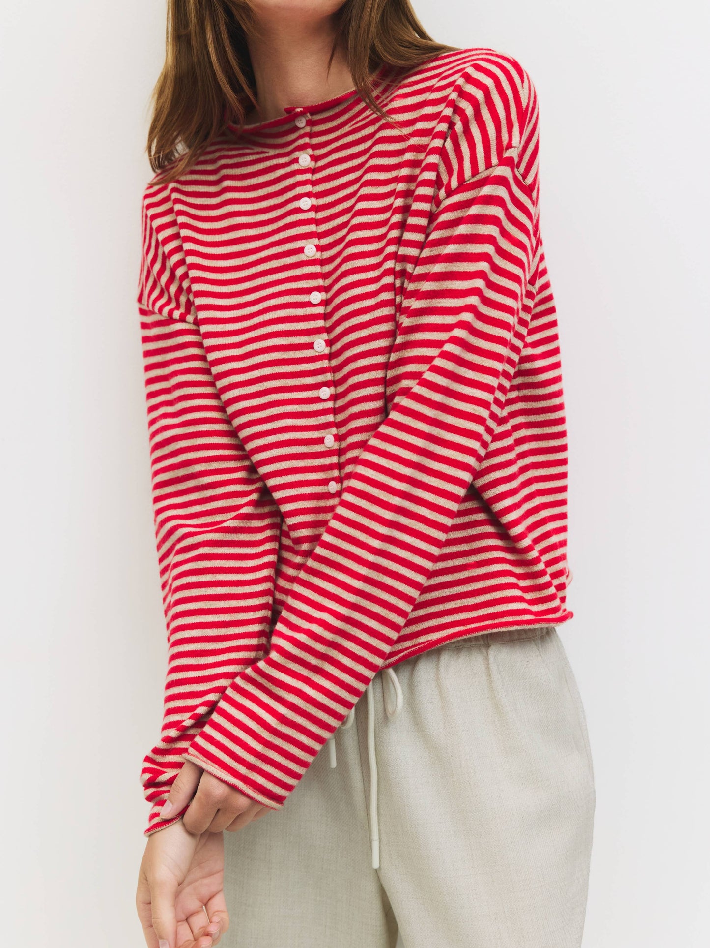 Elisa Striped Cardigan