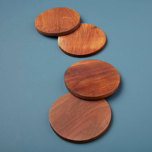 Teak Round Coaster