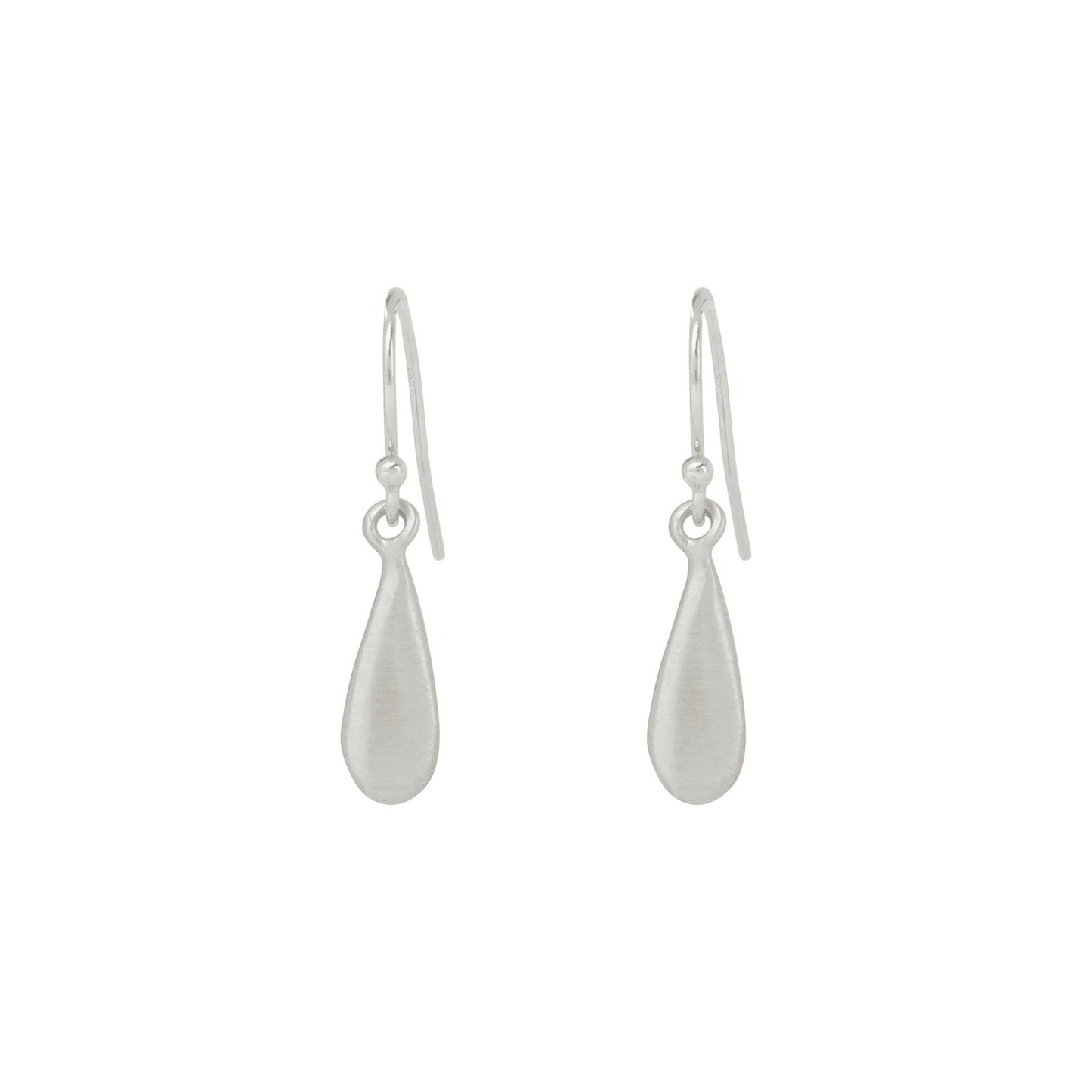 Tiny Drop Earrings in Silver or Vermeil