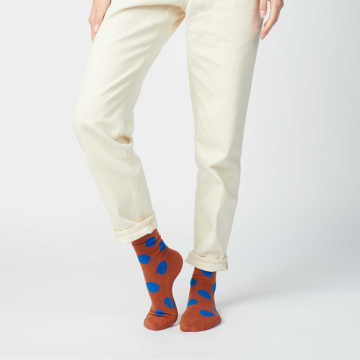 Rust - Panhandle Polka Dot Socks