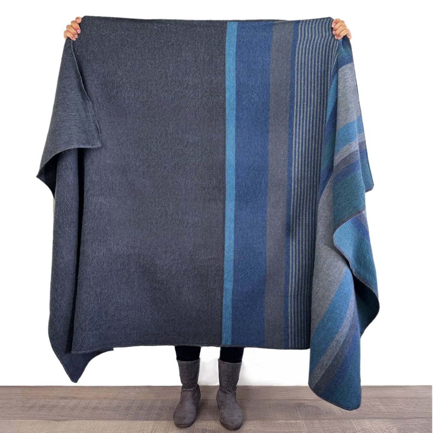 Dark Sea Alpaca Throw