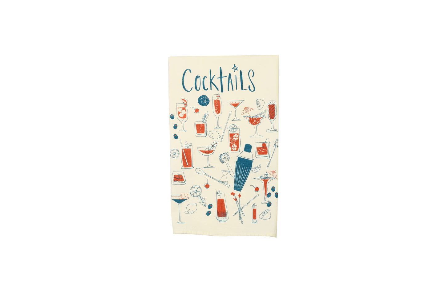 Vintage Cocktails Dishtowel