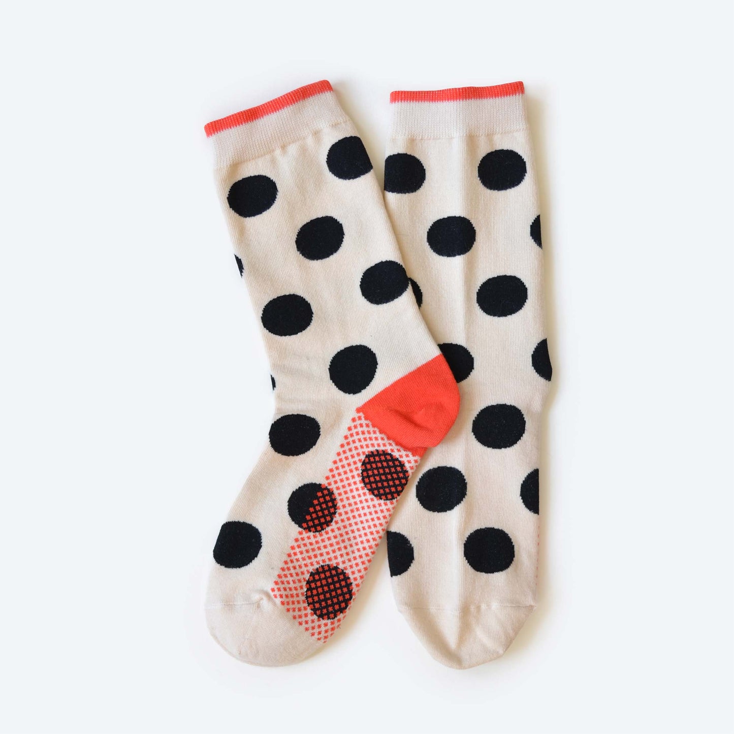 Cream - Panhandle Polka Dot Socks