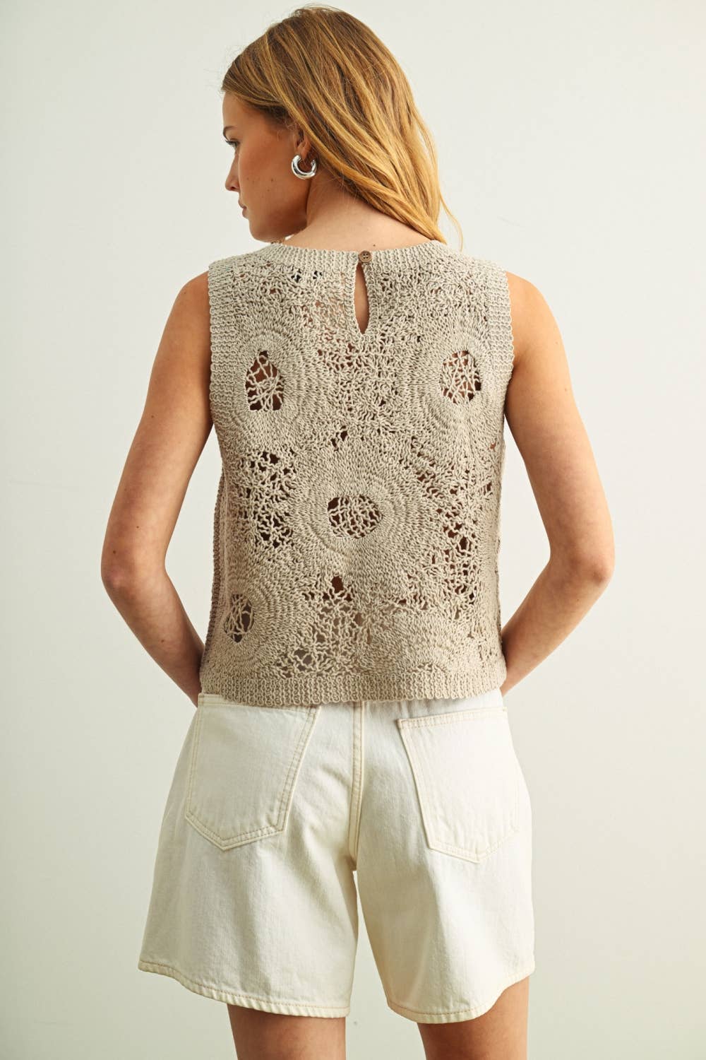 Floral Pattern Knit Top