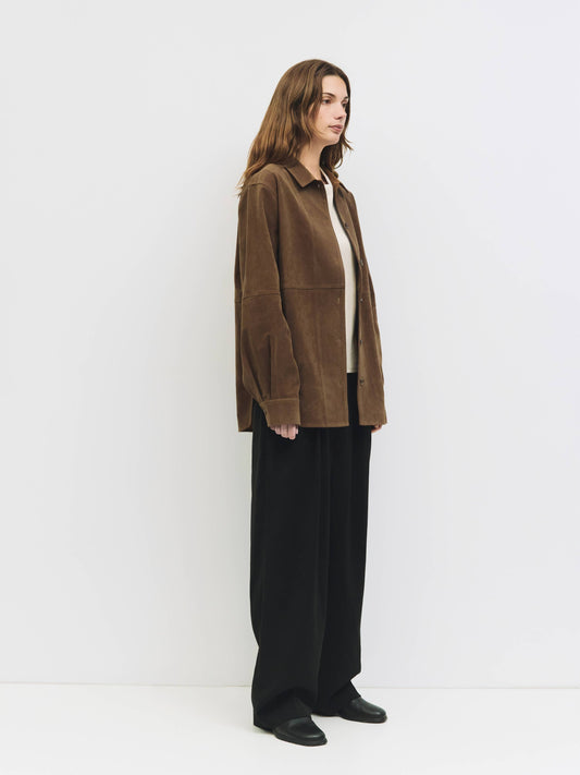 Dean Jacket | Oversized Faux Suede Shirt