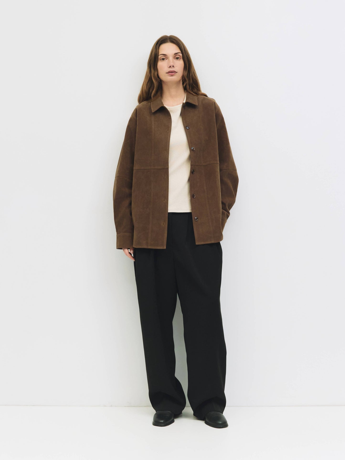 Dean Jacket | Oversized Faux Suede Shirt