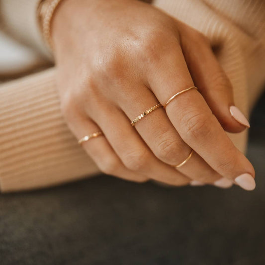Stackable Minimalist Simple Rings Gold Filled - Assorted Sizes