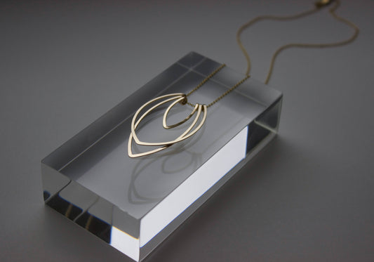 Small Flame Necklace - 14K Gold Fill