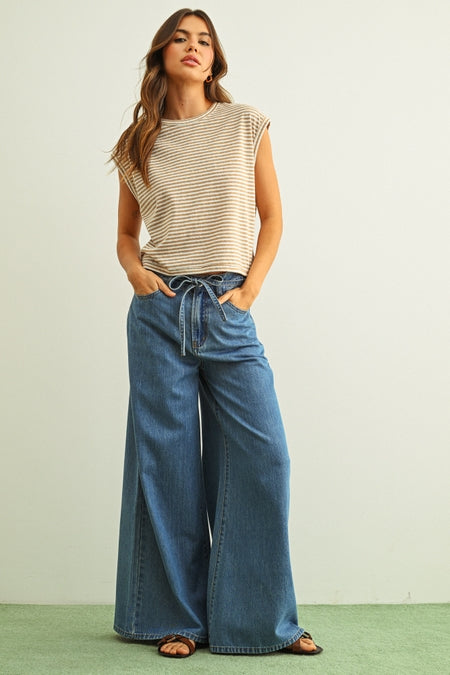 Short Sleeve Striped Top - 2 colors