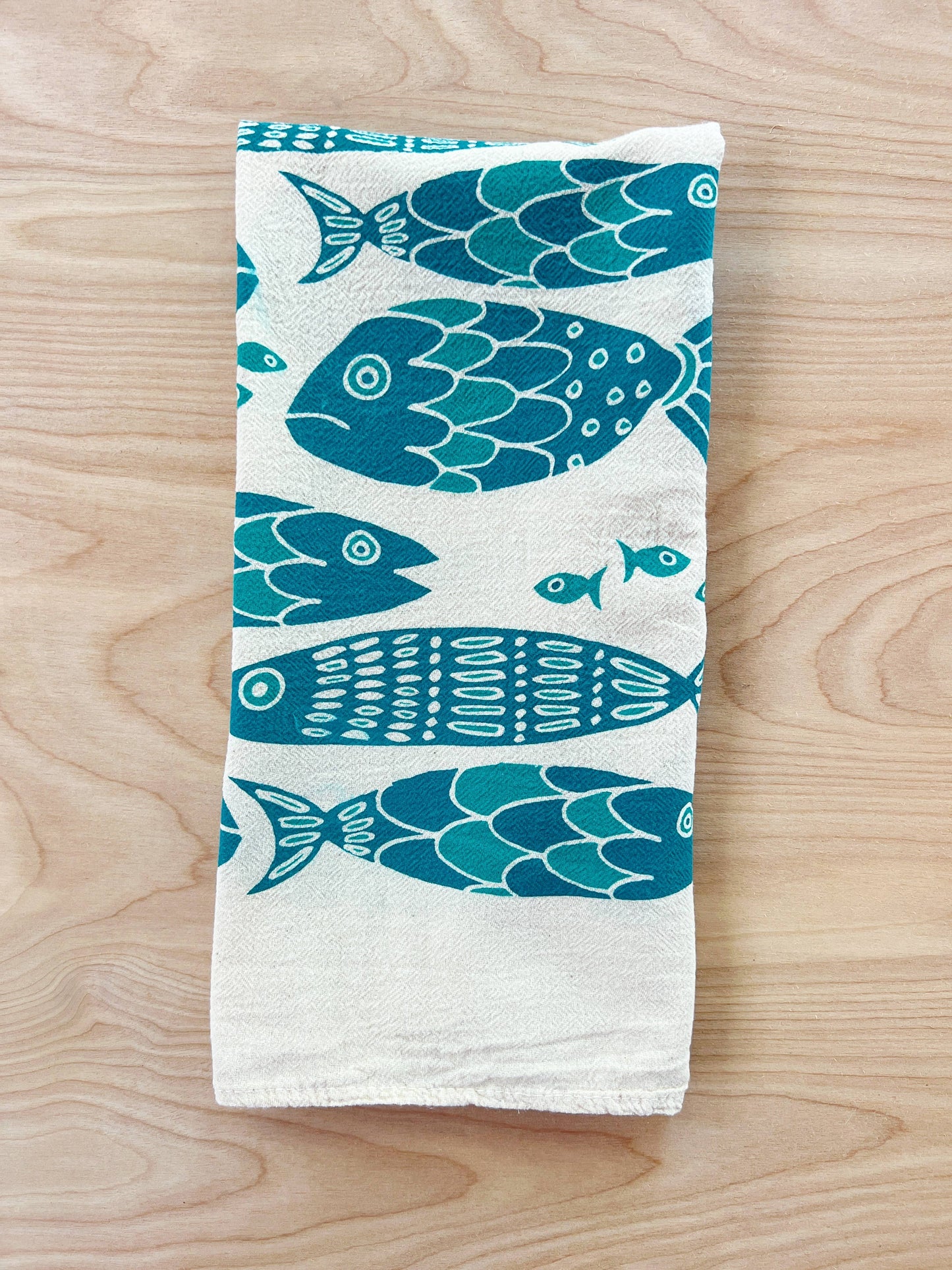 Fish Tribe Tea Towel