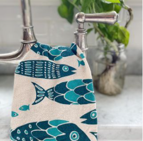 Fish Tribe Tea Towel