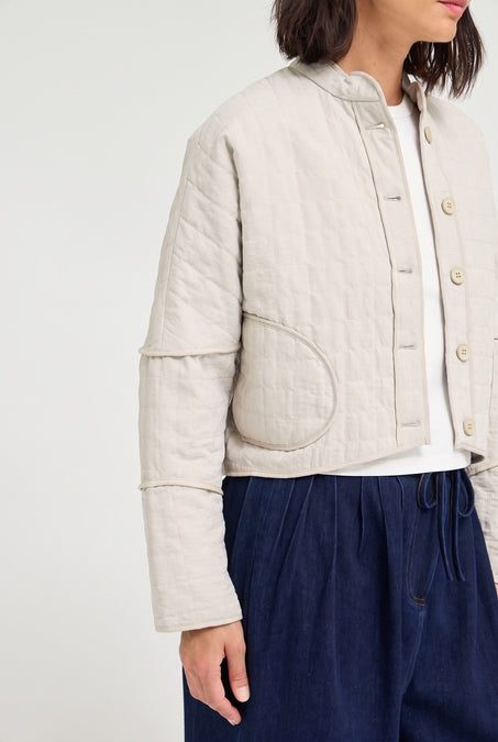 Ecru Quilted Jacket