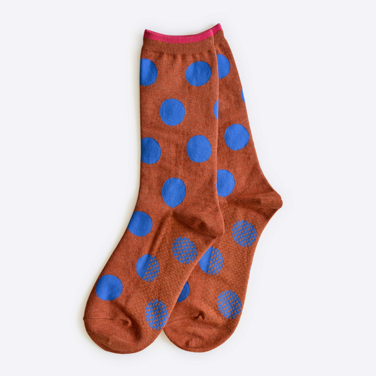 Rust - Panhandle Polka Dot Socks