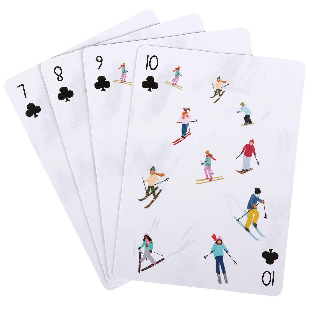 Skiing Fun Playing Cards