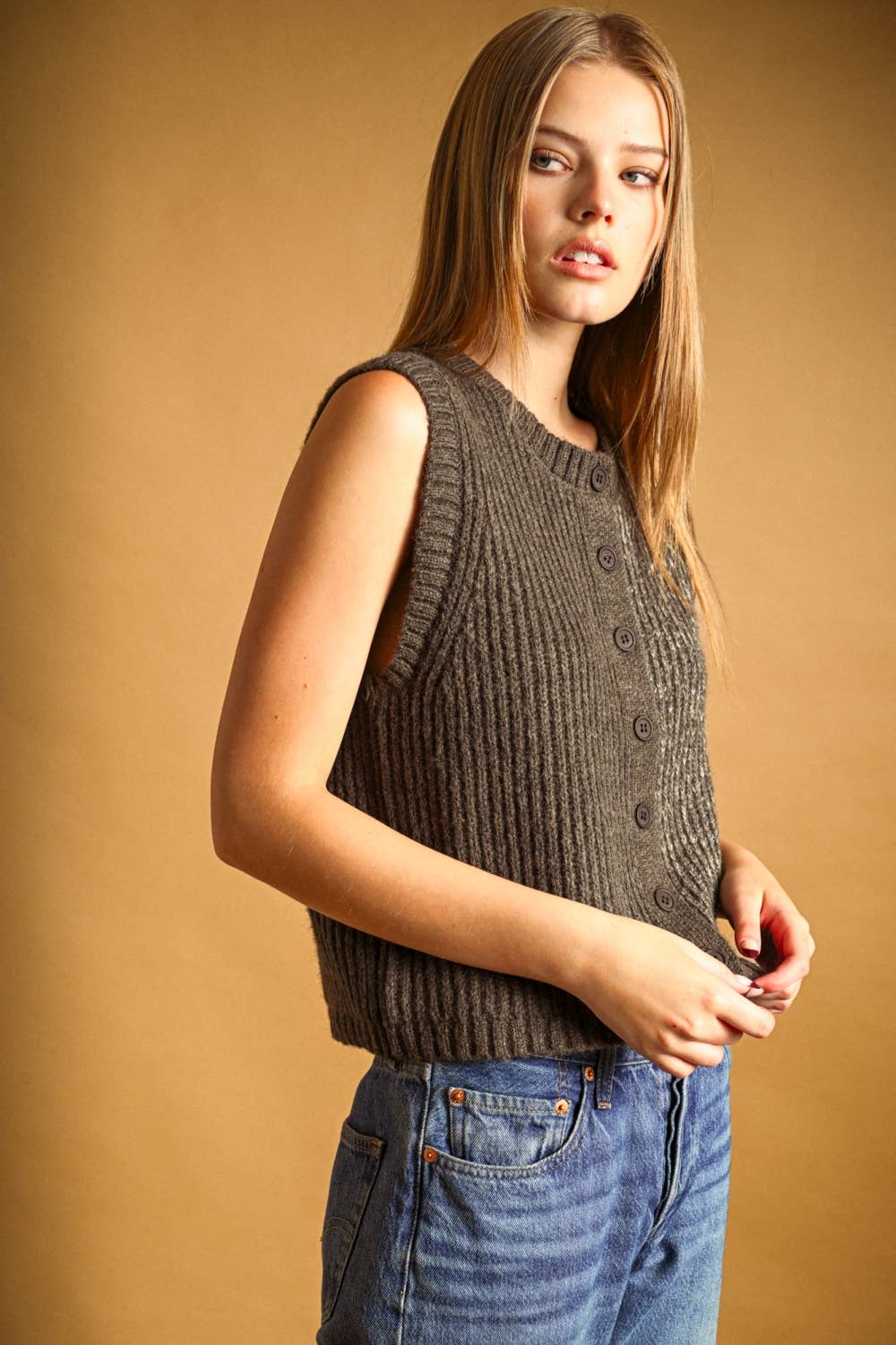 Color Contrasted Vest