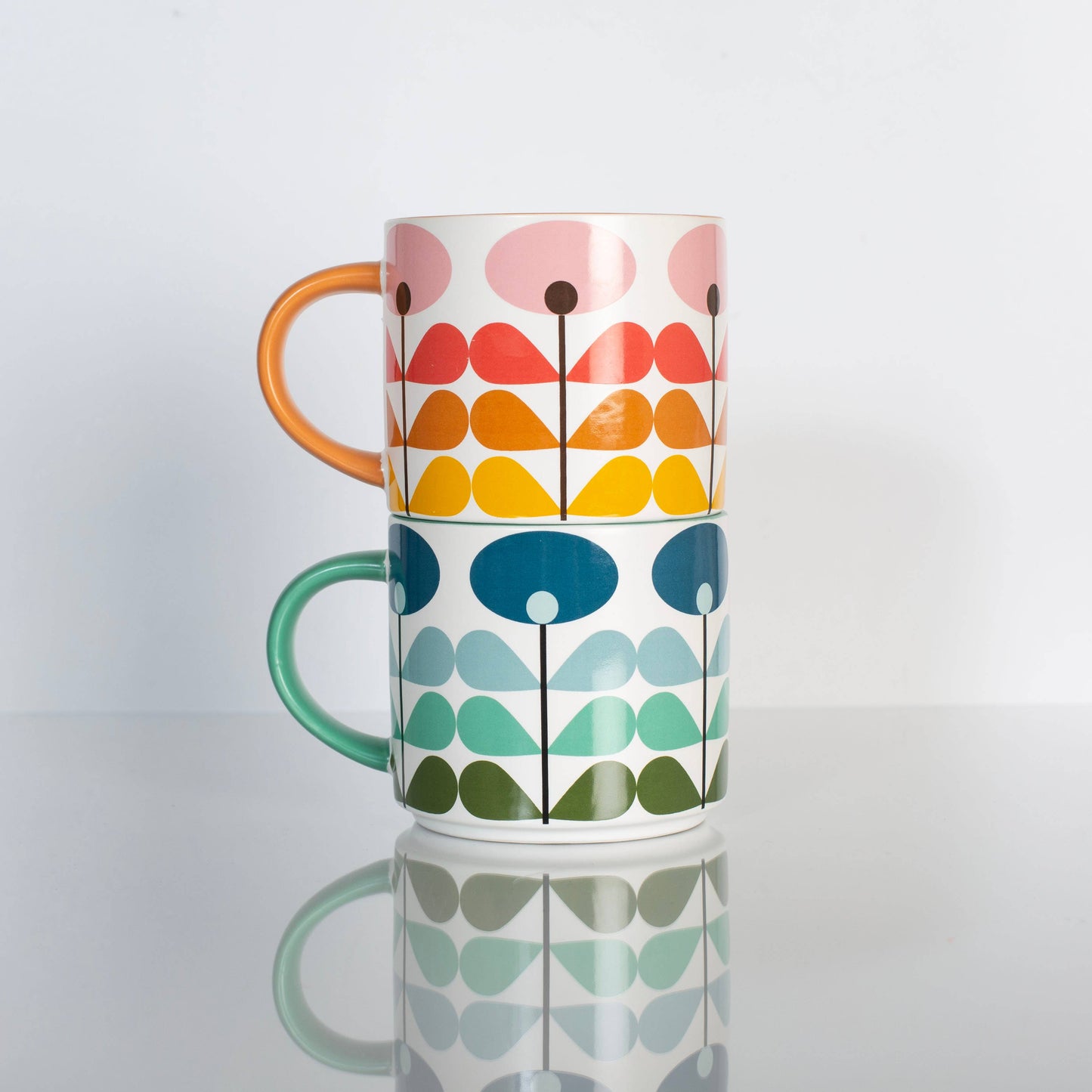 Pink MCM Flower Mug