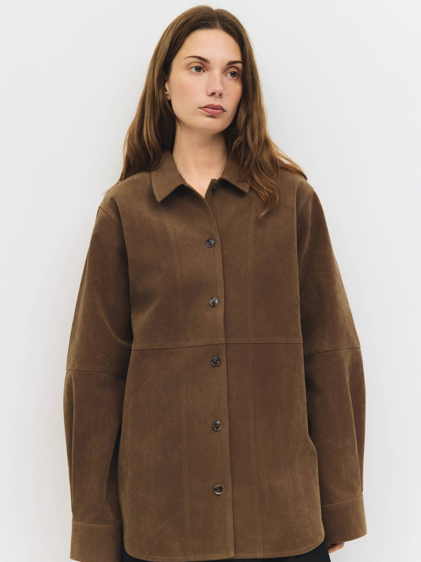 Dean Jacket | Oversized Faux Suede Shirt