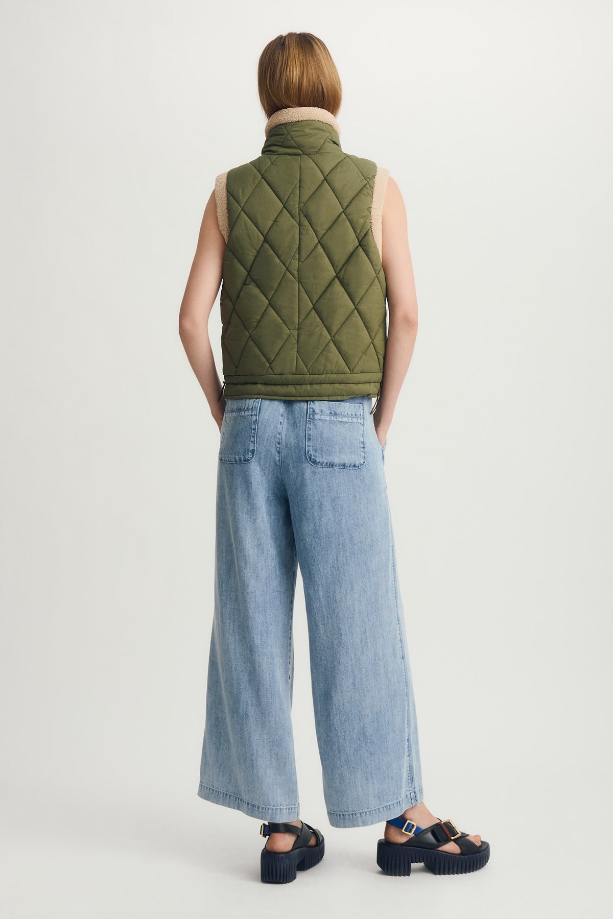 Demi Quilted Vest - Olive