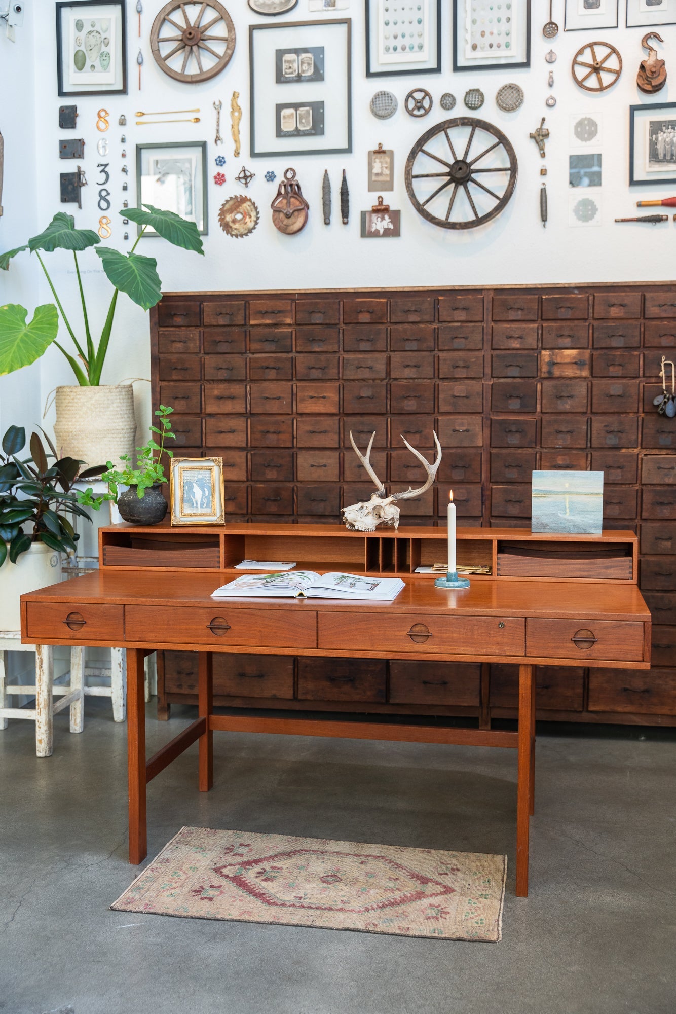 Danish Modern Teak Peter Lovig Nielsen Flip-Top Writing Desk