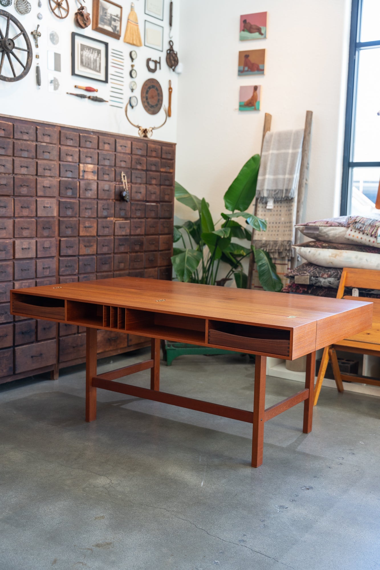 Danish Modern Teak Peter Lovig Nielsen Flip-Top Writing Desk