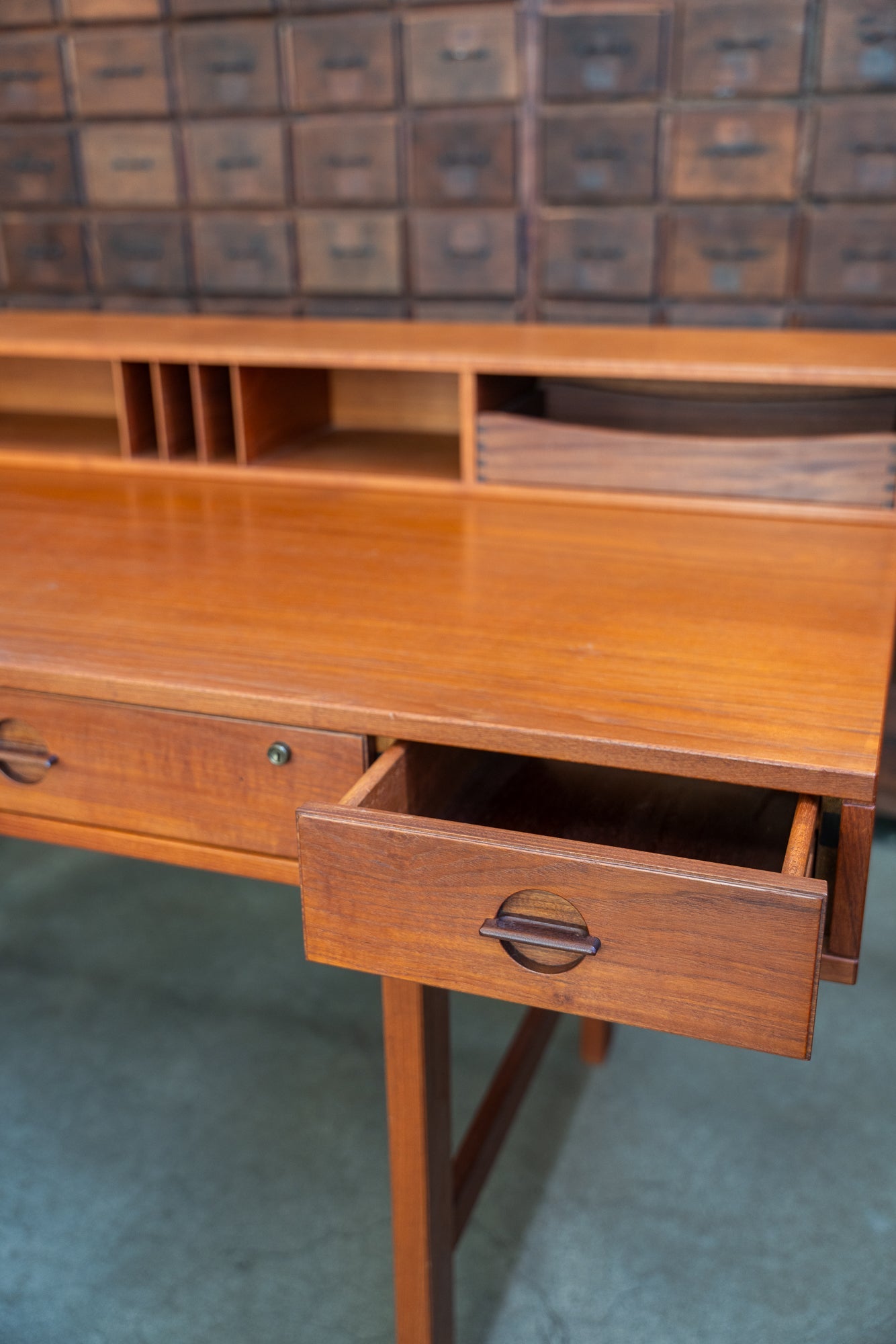 Danish Modern Teak Peter Lovig Nielsen Flip-Top Writing Desk