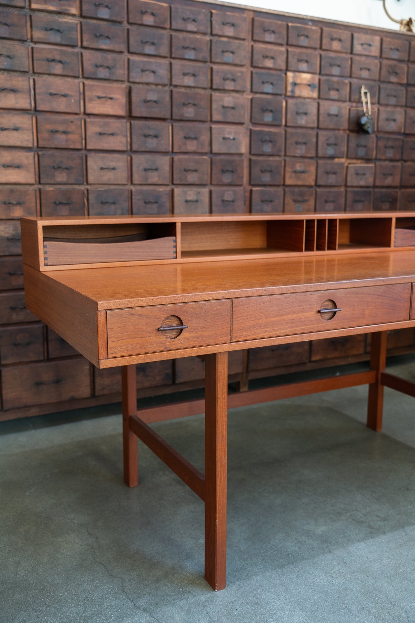 Danish Modern Teak Peter Lovig Nielsen Flip-Top Writing Desk