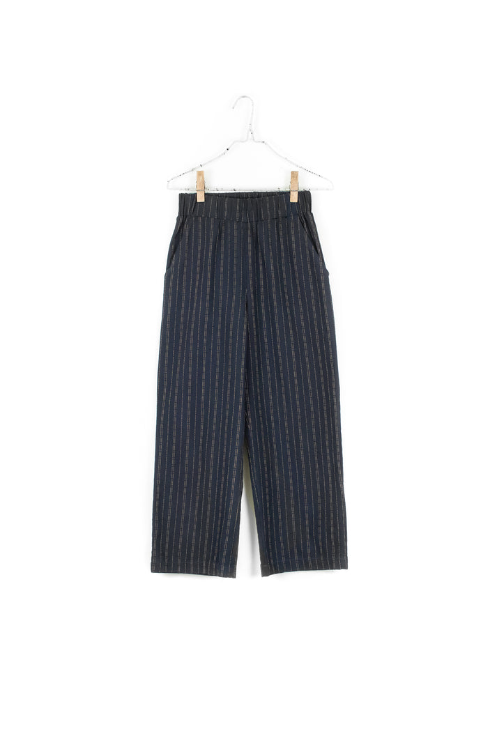 Navy Pinstripe Pant