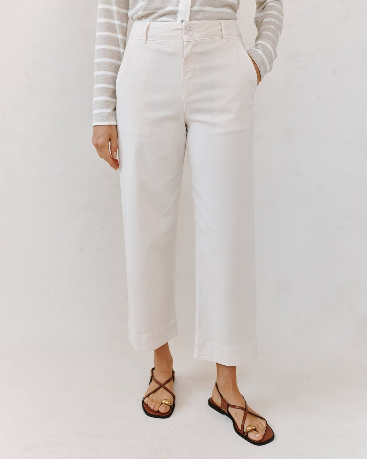 Saige Wide Leg - Lime Stone