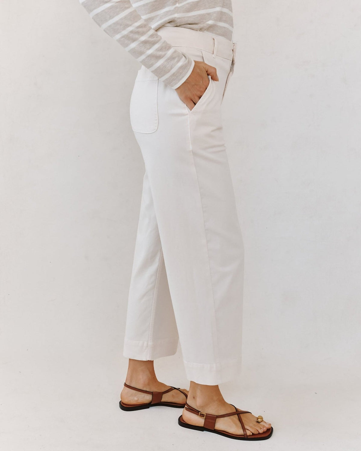 Saige Wide Leg - Lime Stone