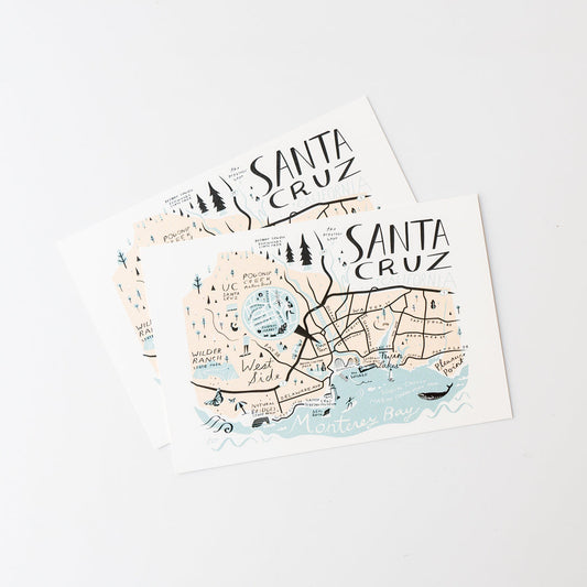 Stripe Santa Cruz Postcard