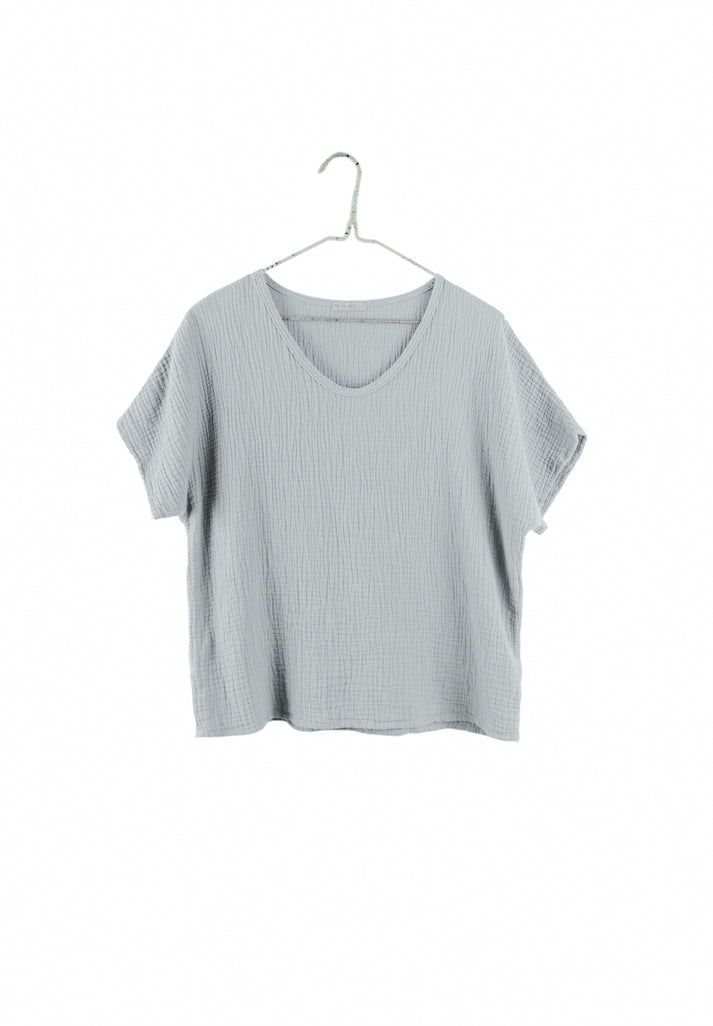 TS - Organic Short Sleeve Gauze Top - 2 colors