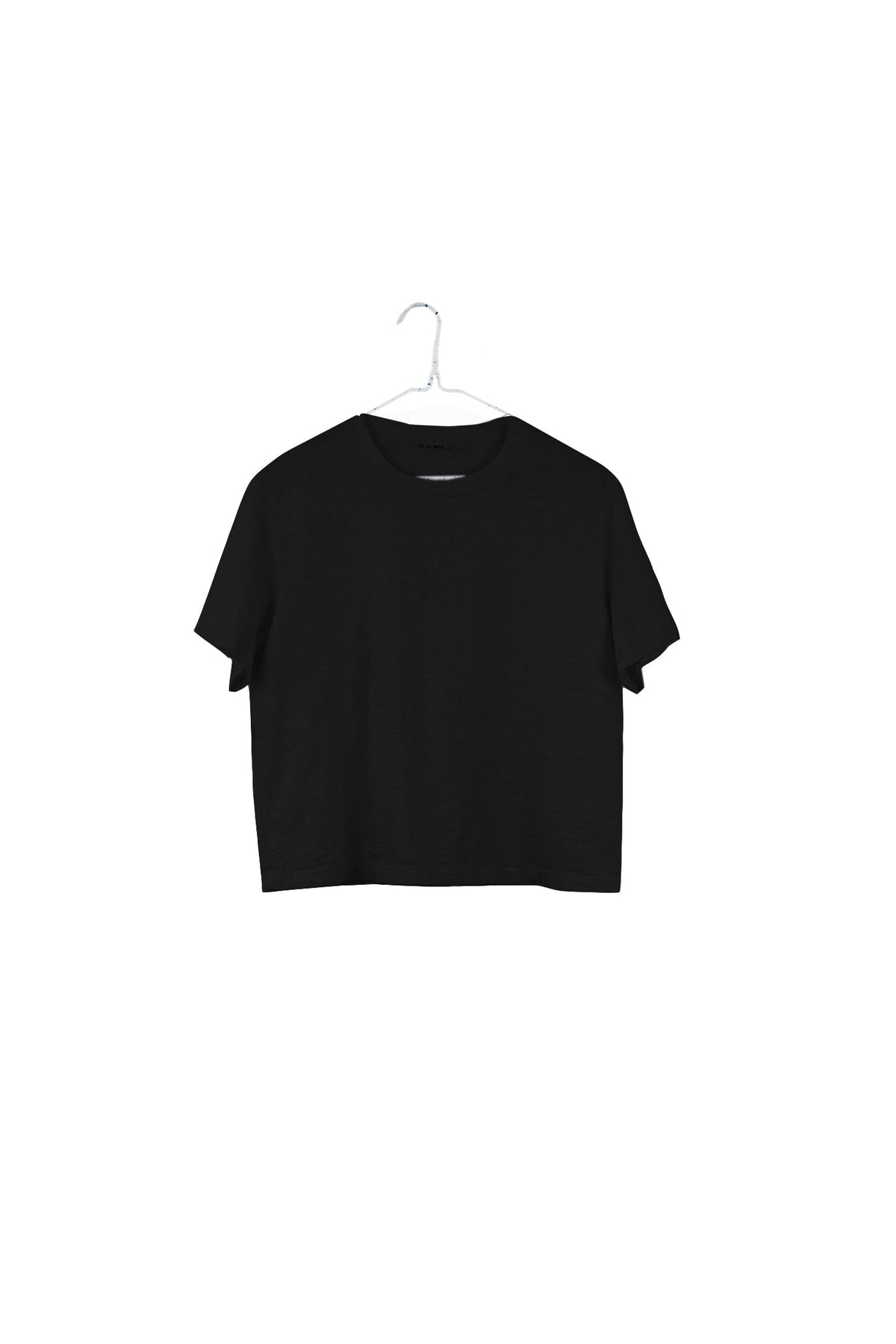 Black Crop Tee