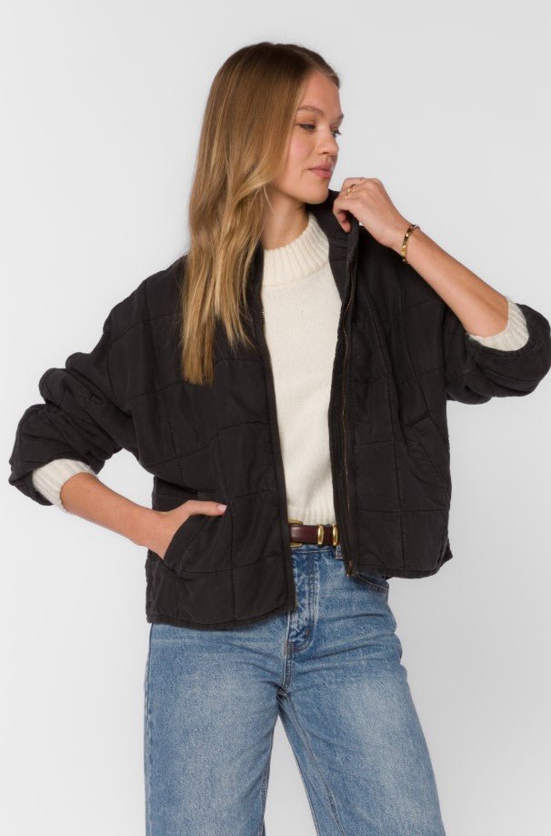 Black Toby Quilted Jacket