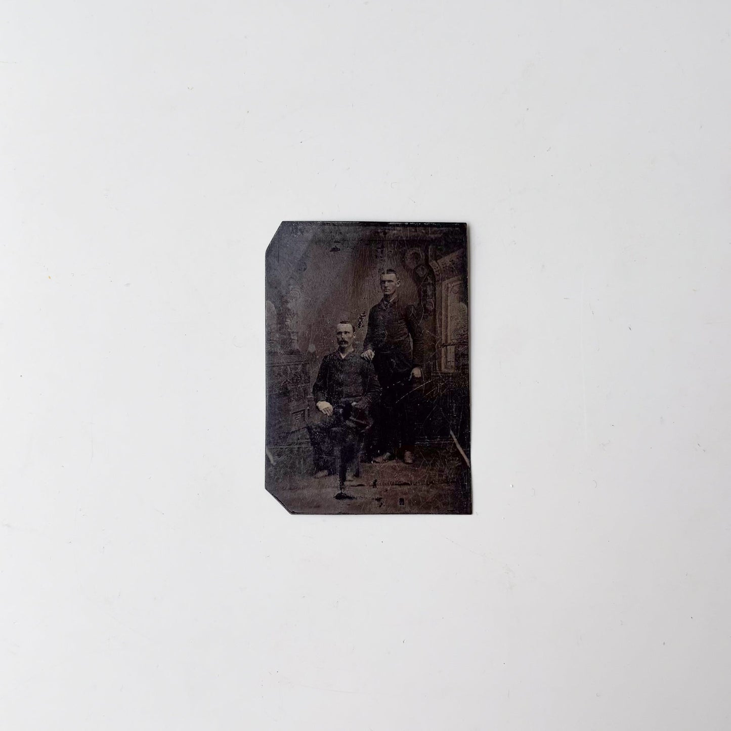 Tintype Portrait of Two Men