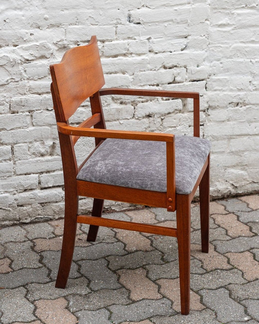 Grey Velvet Armchairs